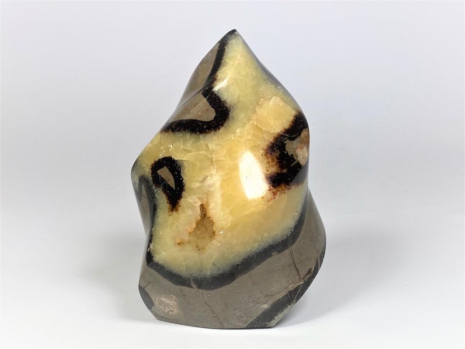 Yellow Septarian Crystal Flame Shape 11.5cm