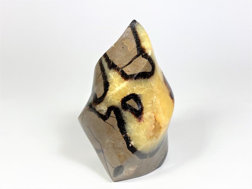 Yellow Septarian Crystal Flame Shape 11.5cm