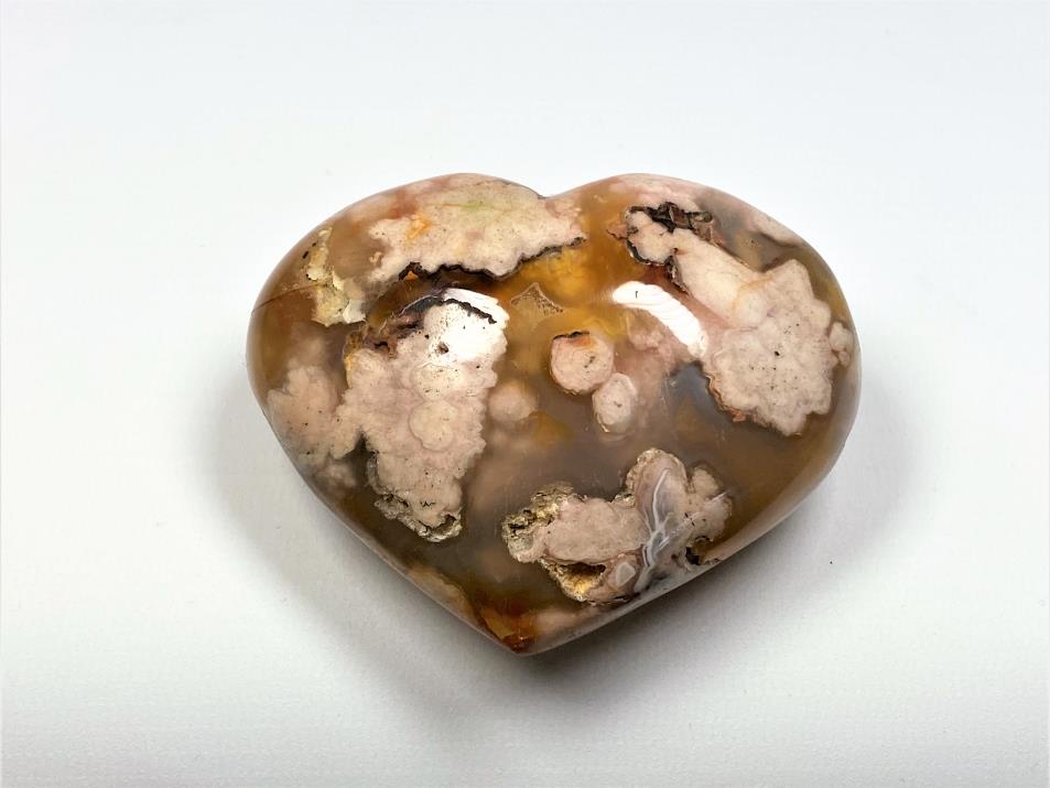 Cherry Blossom Agate Crystal Heart 8.2cm