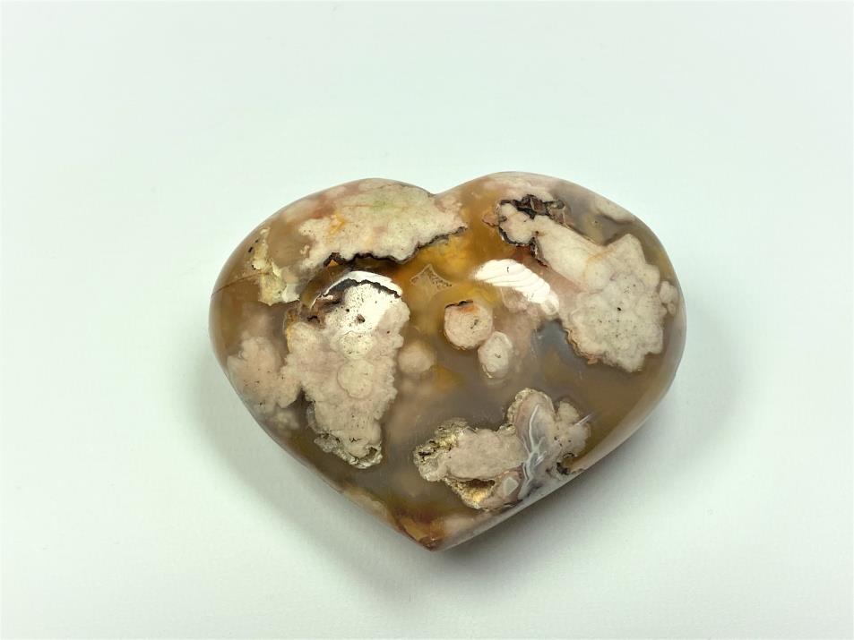 Cherry Blossom Agate Crystal Heart 8.2cm