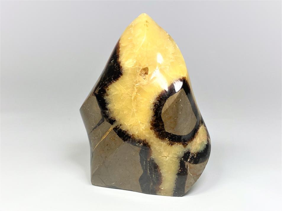 Yellow Septarian Crystal Flame Shape 11.2cm