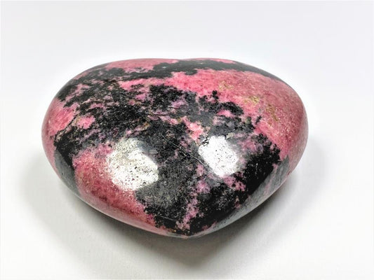 Rhodonite Crystal Heart Large 8.6cm