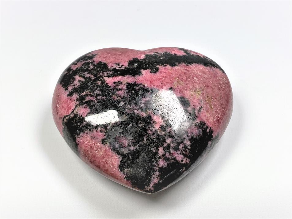 Rhodonite Crystal Heart Large 8.6cm