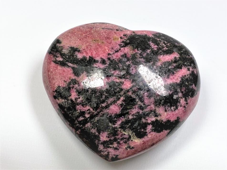 Rhodonite Crystal Heart Large 8.6cm