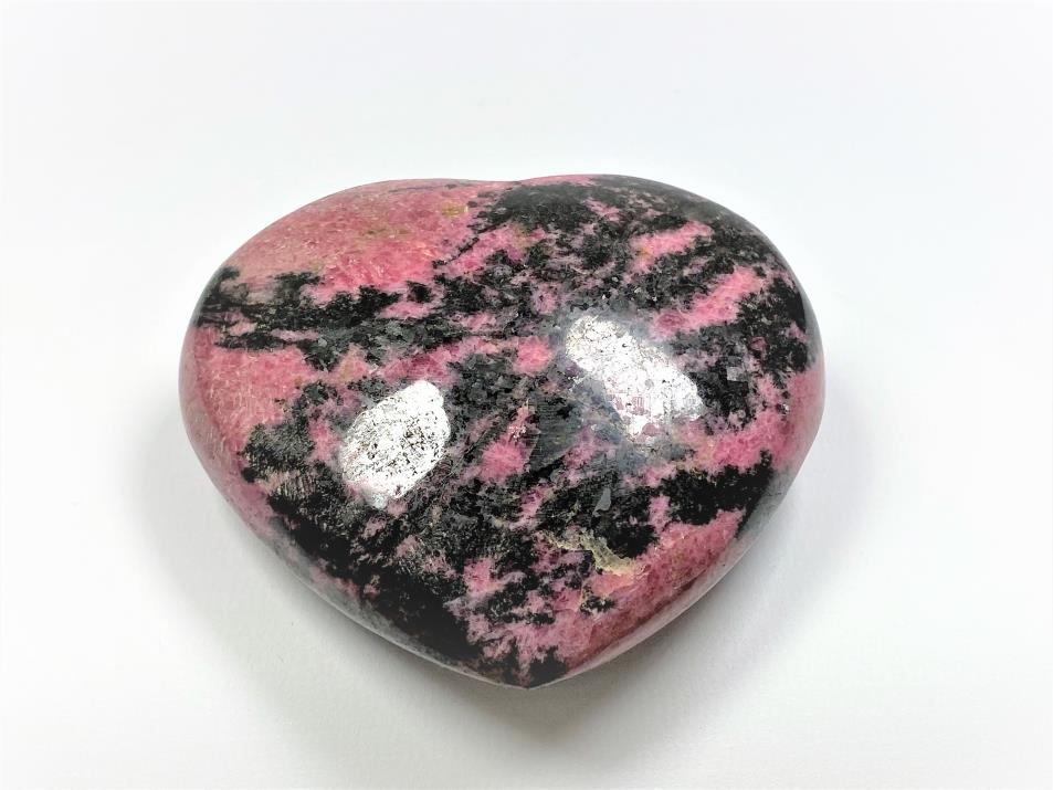 Rhodonite Crystal Heart Large 8.6cm