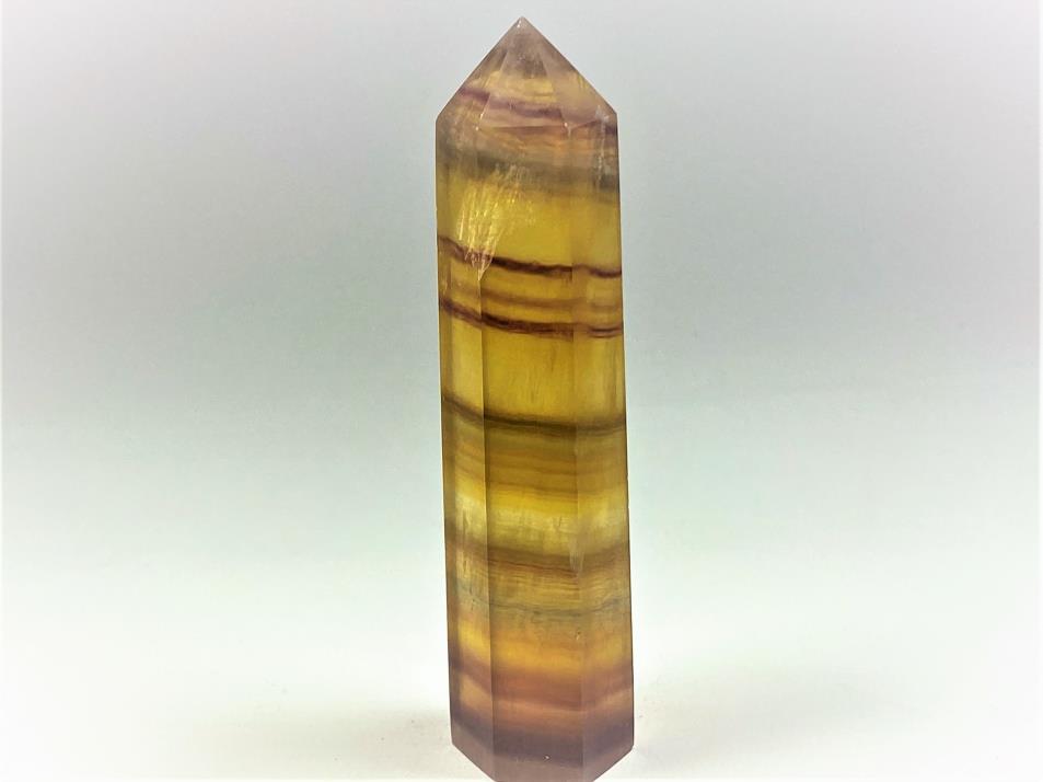 Yellow Fluorite Crystal Point 10cm