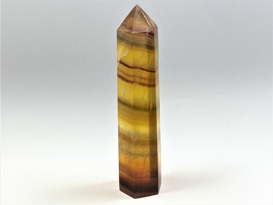 Yellow Fluorite Crystal Point 10cm