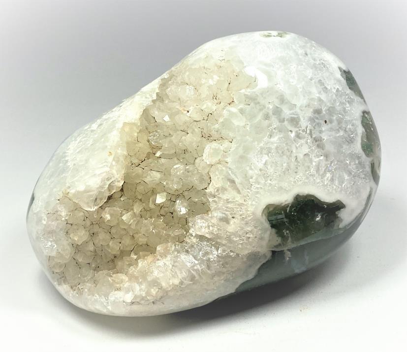 Druzy Moss Agate Crystal Freeform 10.6cm