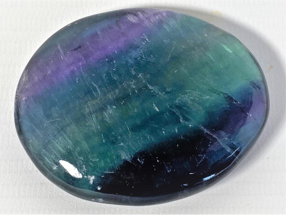 Rainbow Fluorite Crystal Pebble 6.6cm