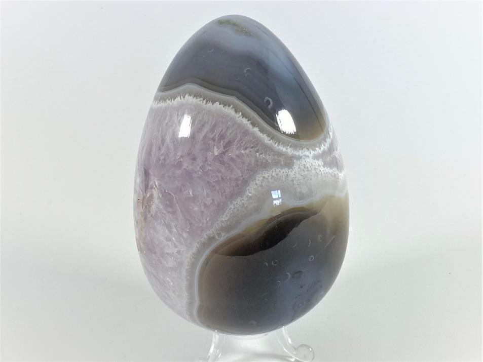 Amethyst Agate Crystal Egg Large 13.6cm