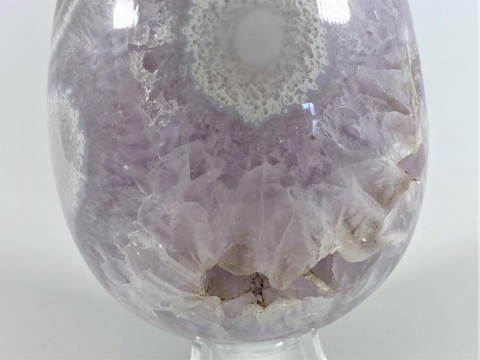 Amethyst Agate Crystal Egg Large 13.6cm