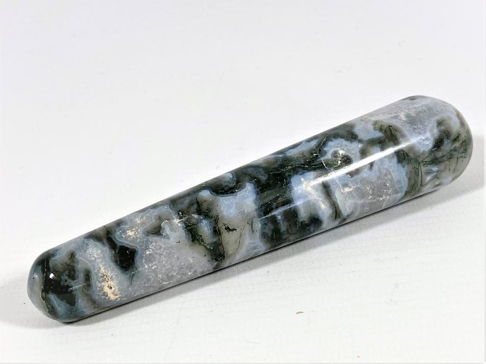 Moss Agate Crystal Massage Wand 11.6cm