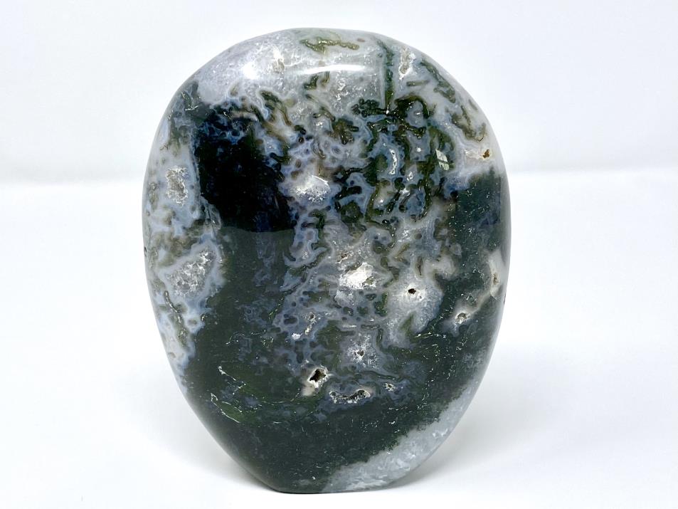 Druzy Moss Agate Crystal Freeform Large 14.7cm