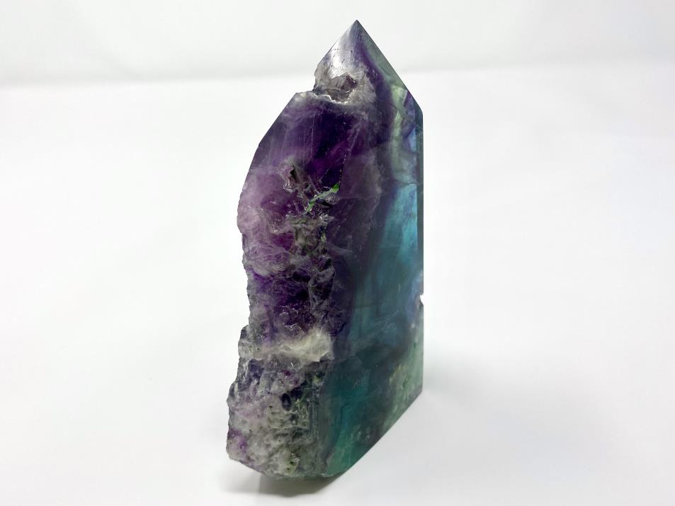 Rainbow Fluorite Crystal Wave Point Large 13.3cm