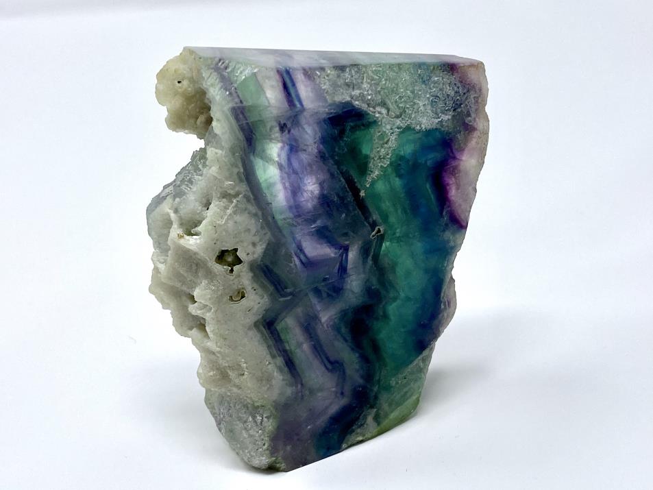 Rainbow Fluorite Crystal Wave 9.9cm