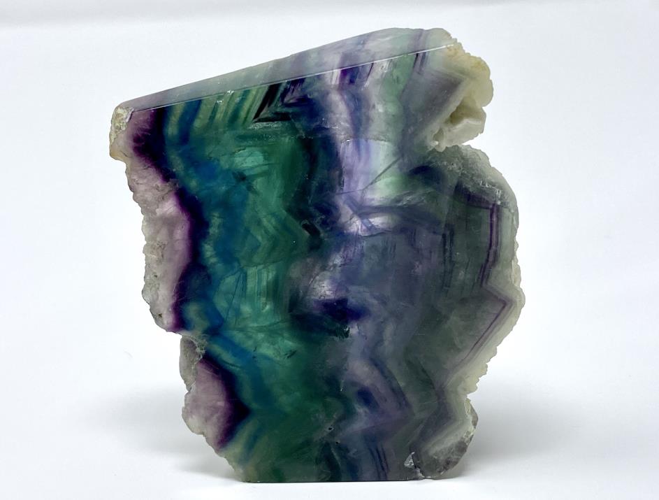 Rainbow Fluorite Crystal Wave 9.9cm