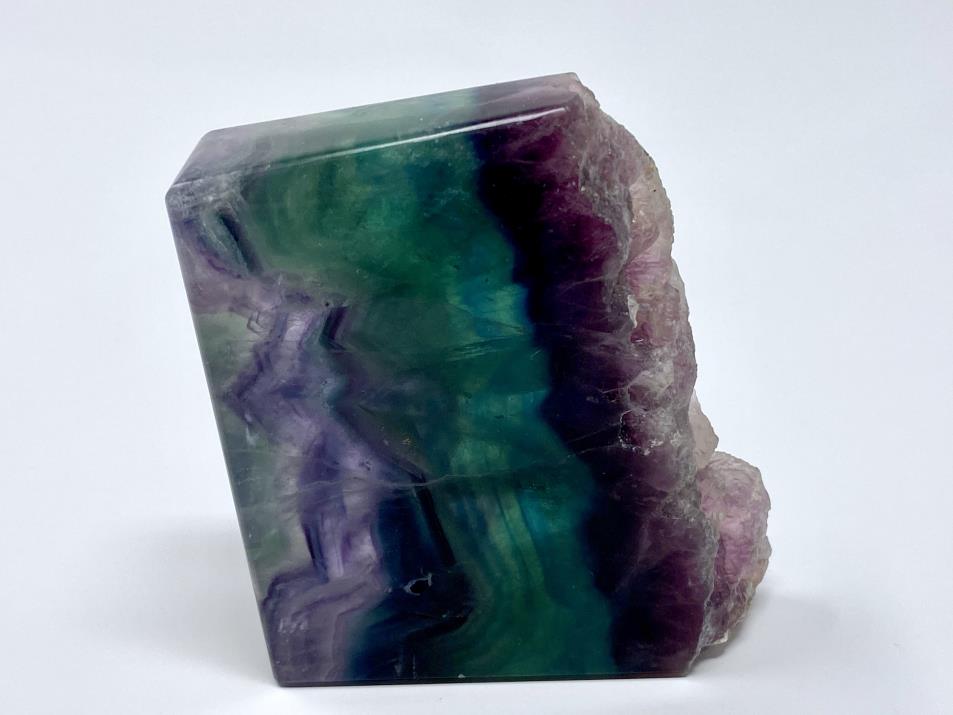 Rainbow Fluorite Crystal Wave 8.4cm