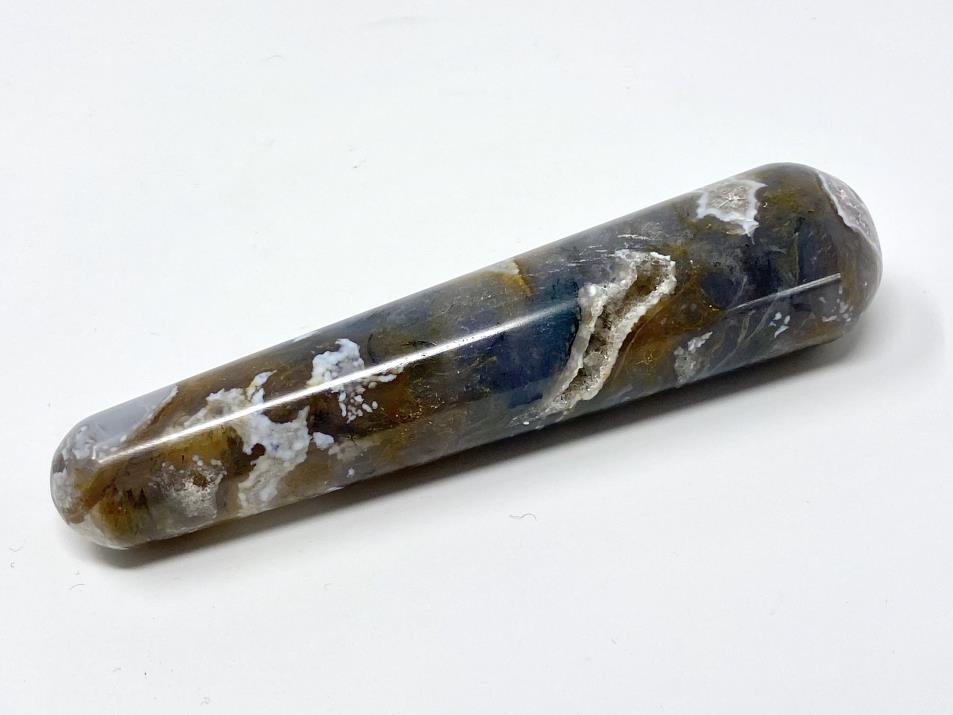 Druzy Moss Agate Crystal Massage Wand 11.5cm