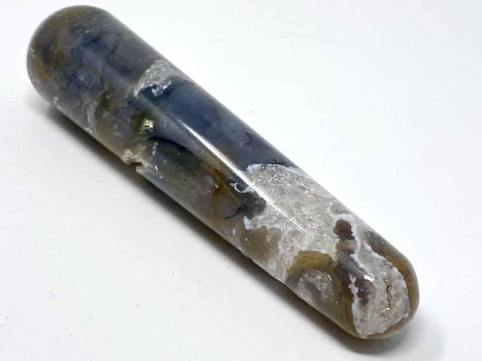 Druzy Moss Agate Crystal Massage Wand 11.5cm