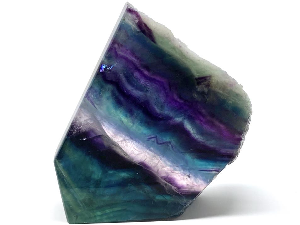 Rainbow Fluorite Crystal Wave 10.6cm