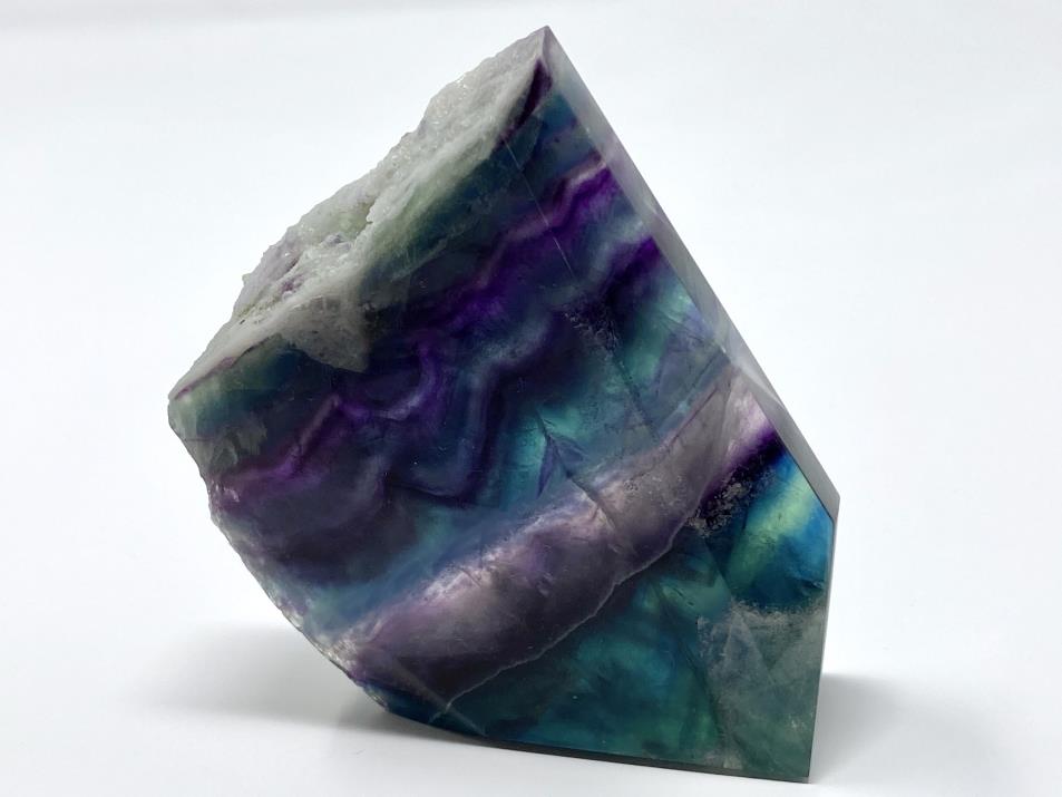 Rainbow Fluorite Crystal Wave 10.6cm