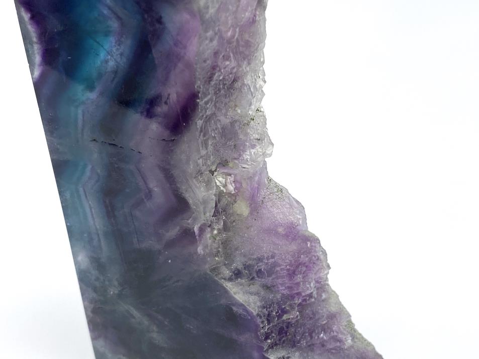 Rainbow Fluorite Crystal Wave Point Large 16cm