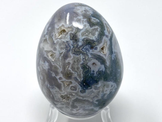 Moss Agate Crystal Egg 5.7cm