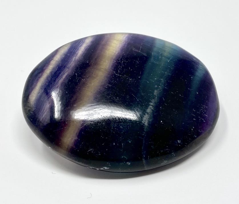 Rainbow Fluorite Crystal Pebble 6.3cm