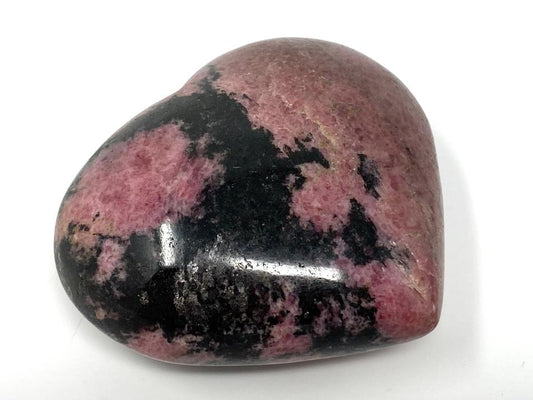 Rhodonite Crystal Heart 7.5cm