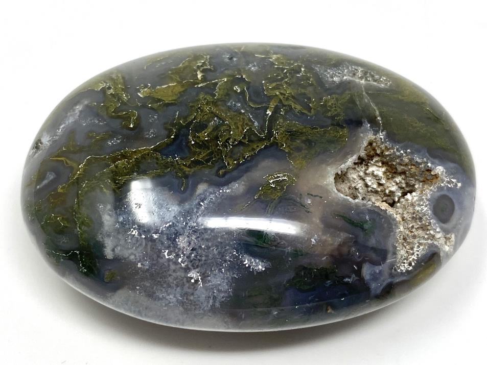 Moss Agate Crystal Pebble 6.5cm