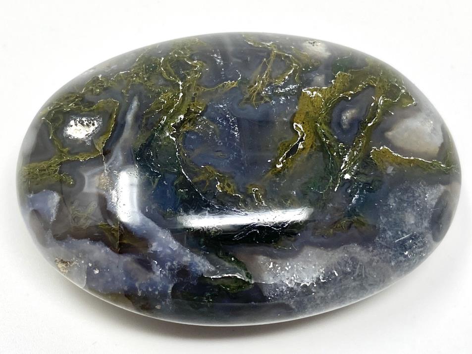 Moss Agate Crystal Pebble 6.5cm