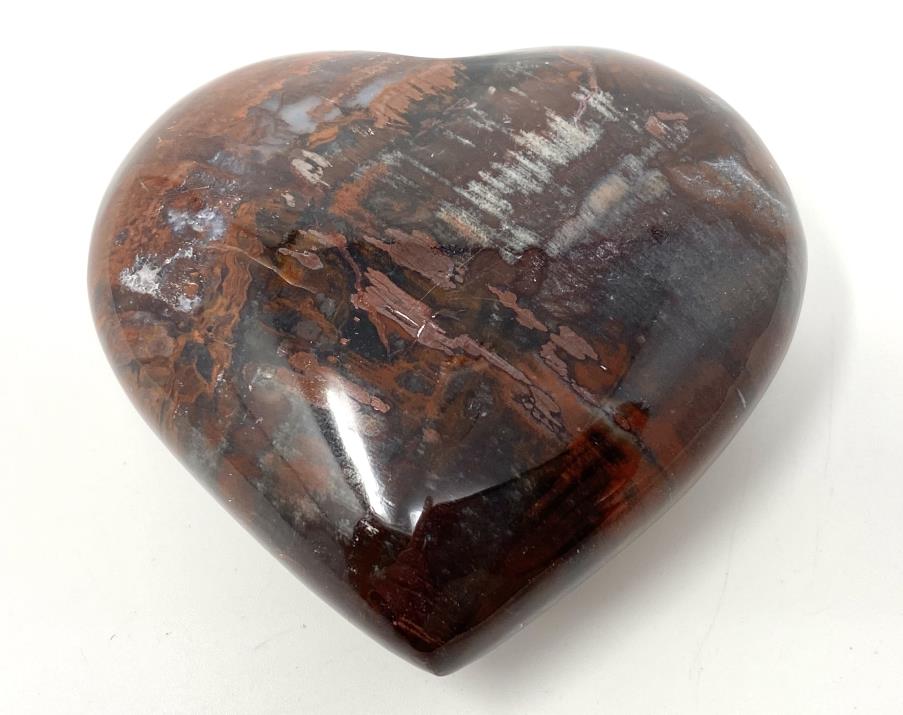 Fossil Wood Heart 6.5cm