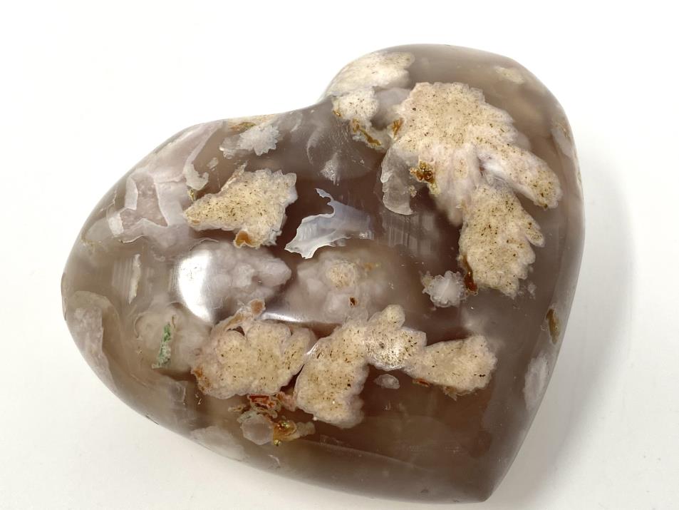 Cherry Blossom Agate Crystal Heart 8cm