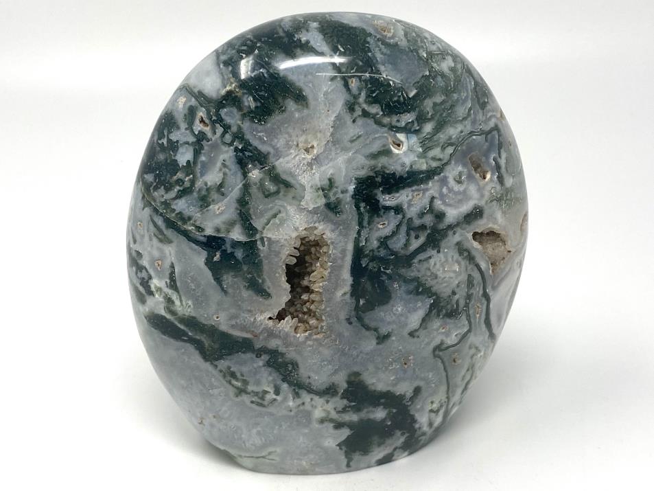 Moss Agate Crystal Freeform Large 12.8cm