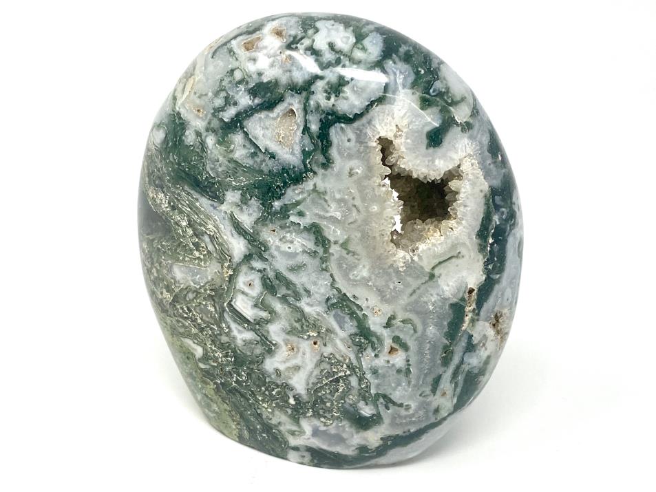 Moss Agate Crystal Freeform Large 12.8cm