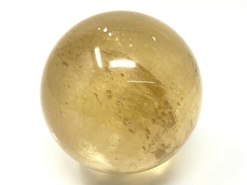 Polished Optical Honey Calcite Crystal Sphere Large 8.7cm