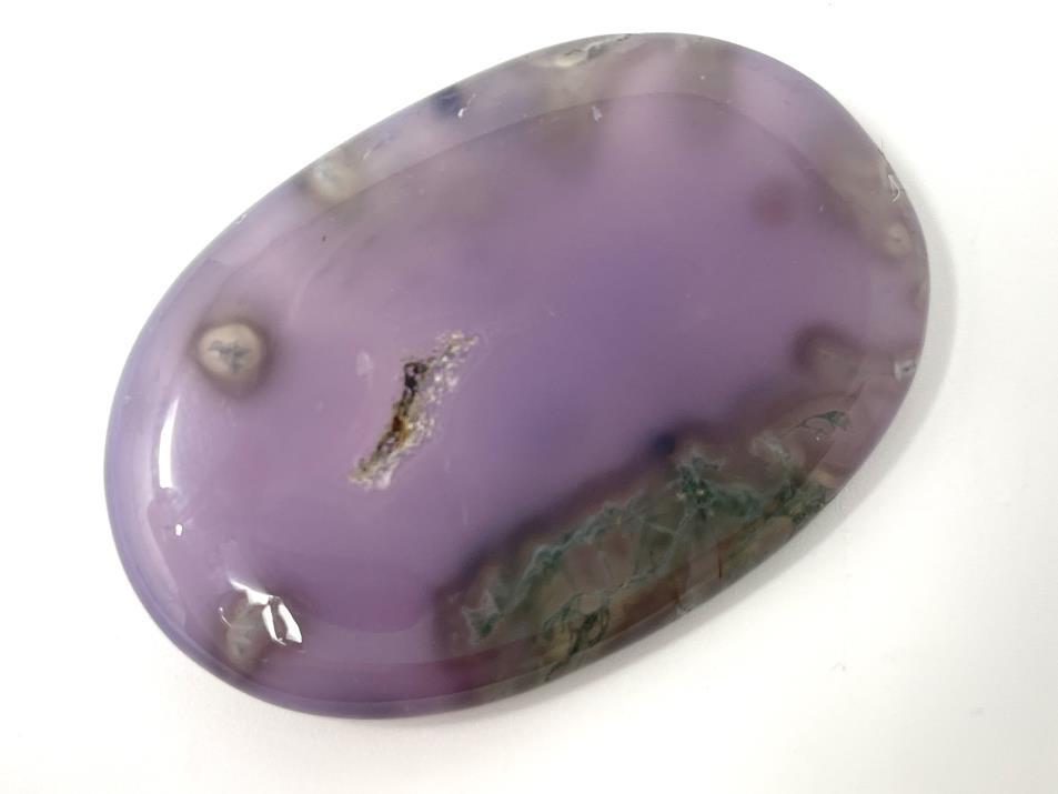 Purple Moss Agate Crystal Pebble 6.2cm