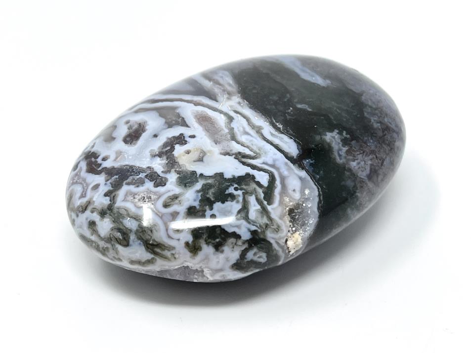 Druzy Moss Agate Crystal Pebble 7cm