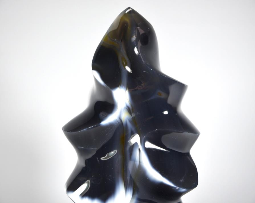 Orca Agate Crystal Flame Shape Very Large 27cm