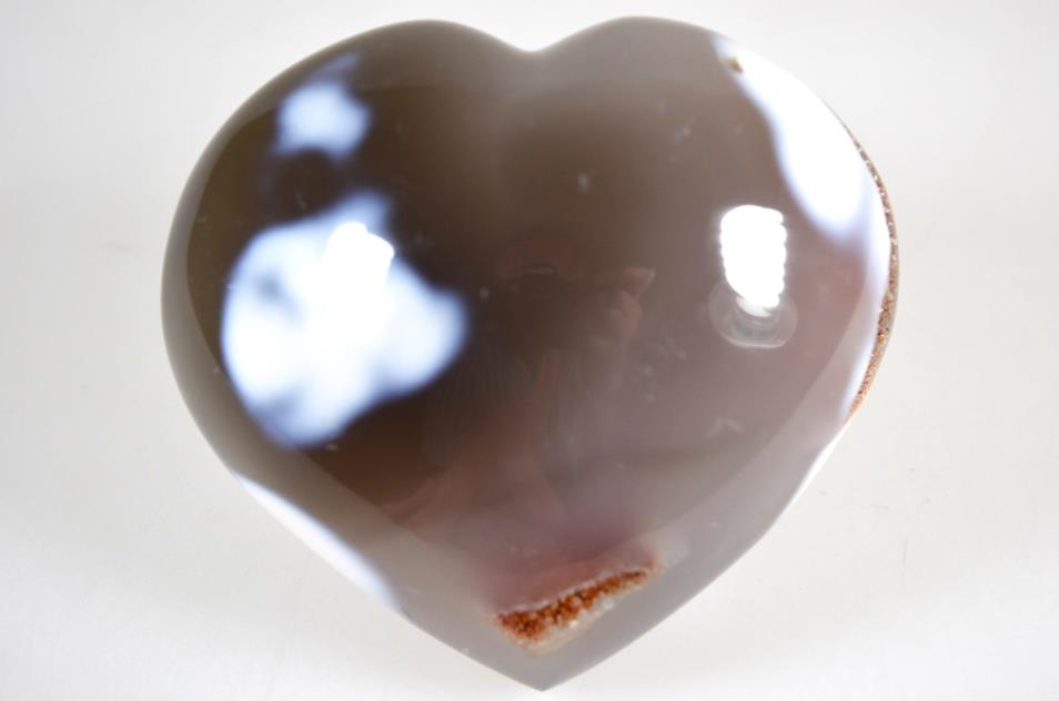 Orca Agate Crystal Heart Large 8.3cm