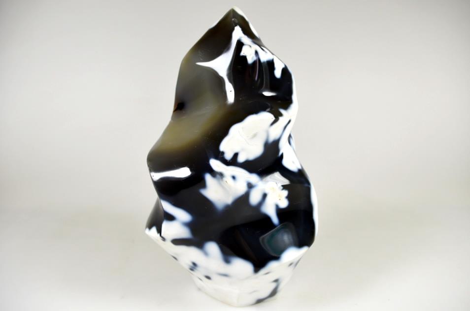 Orca Agate Crystal Flame Shape Large 16cm