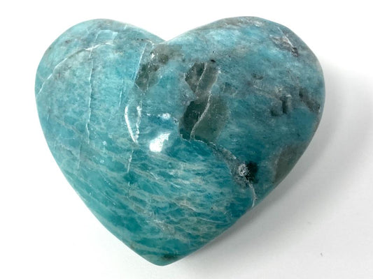 Amazonite Crystal Heart 4.7cm