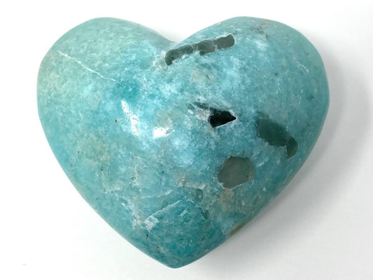 Amazonite Crystal Heart 4.8cm