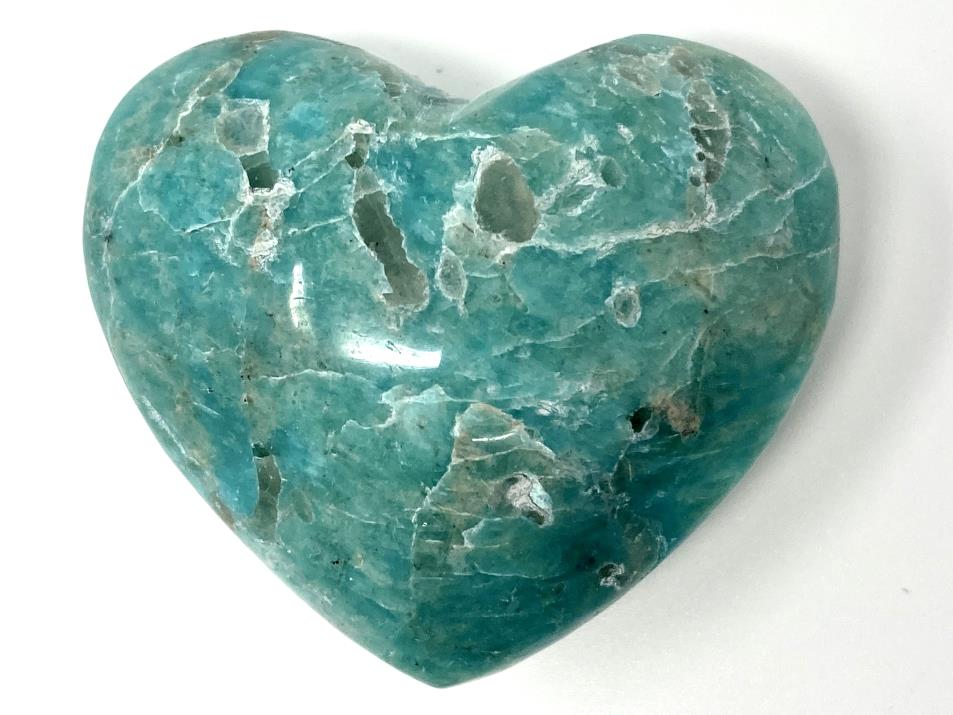 Amazonite Crystal Heart 4.8cm