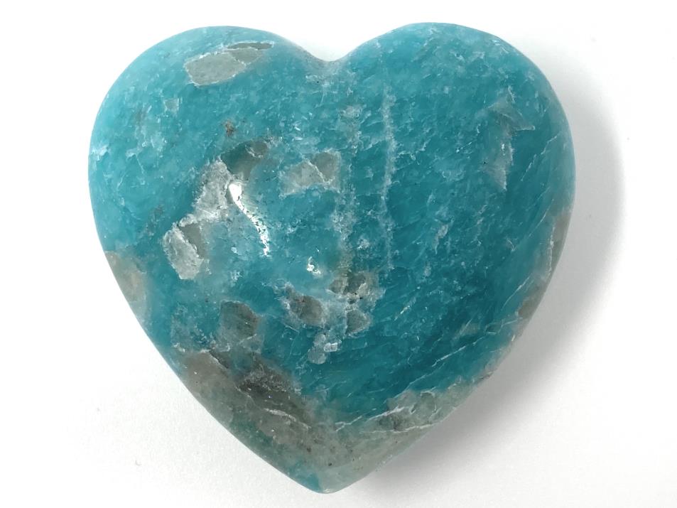 Amazonite Crystal Heart 4.8cm