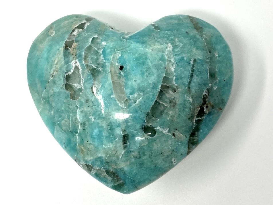 Amazonite Crystal Heart 4.8cm