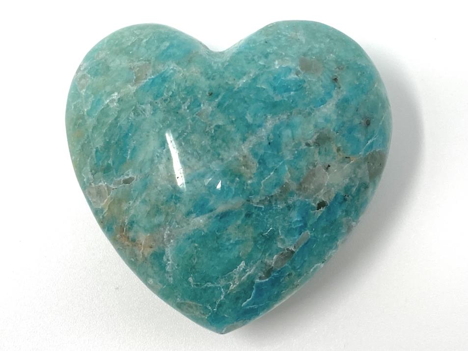 Amazonite Crystal Heart 4.9cm