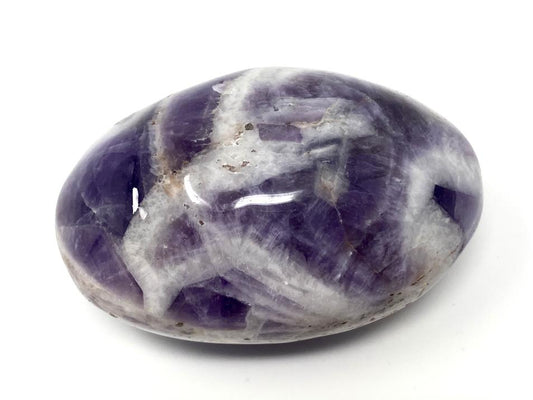 Chevron Amethyst Crystal Pebble 6.4cm