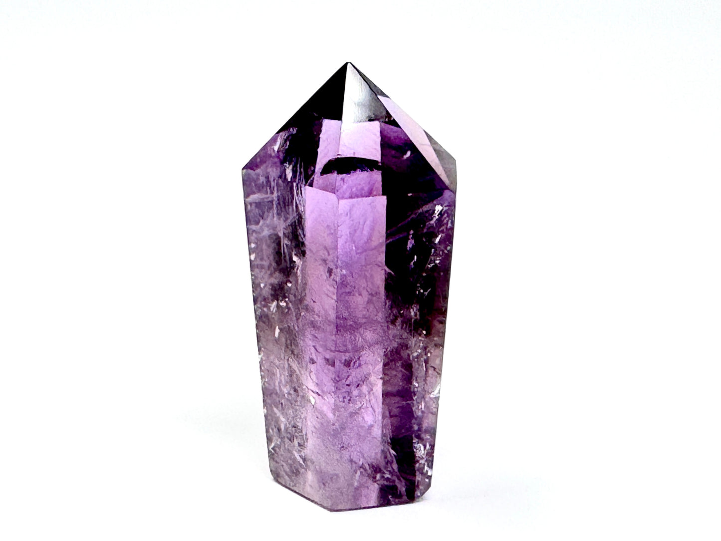 Polished Amethyst Quartz Crystal Point 4.8cm