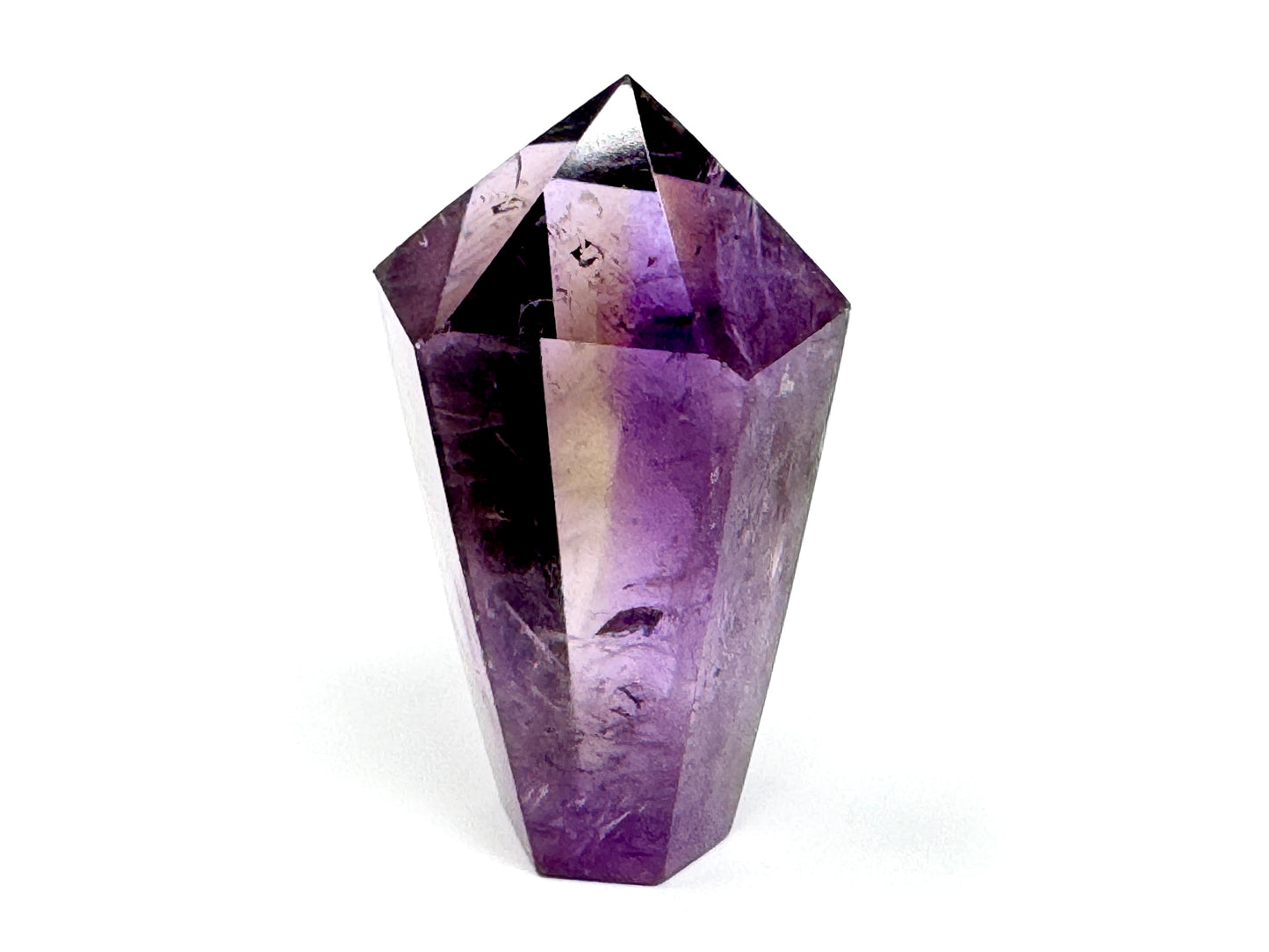 Polished Amethyst Quartz Crystal Point 5.4cm